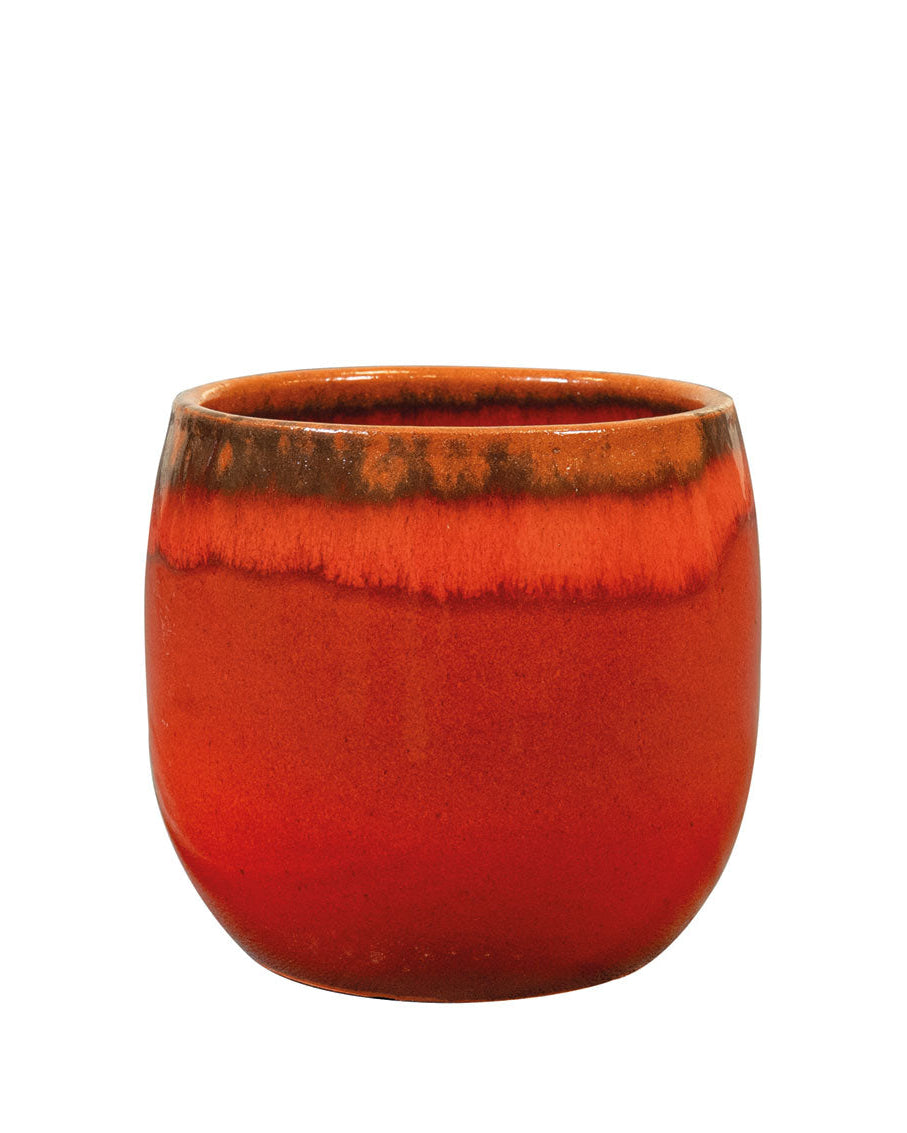 Charlotte Red Plant Pot D15 H13 by TS Collection