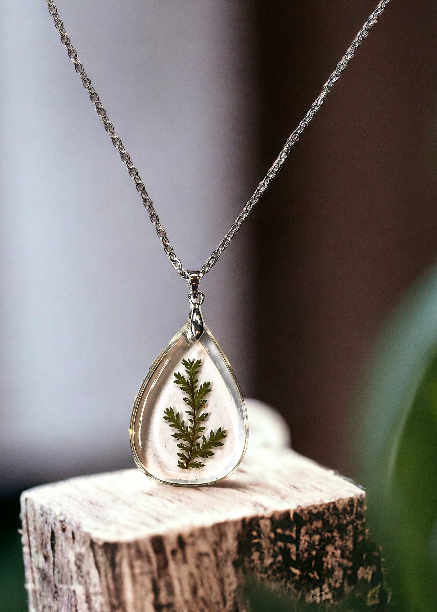 Pressed Leaf Necklace | Real Leaf