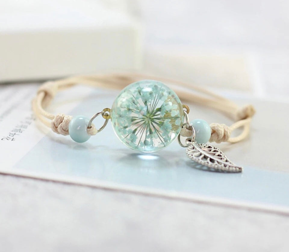 Real Dried Flowers Bracelet - Avalon - Plants, Gifts & Antiques