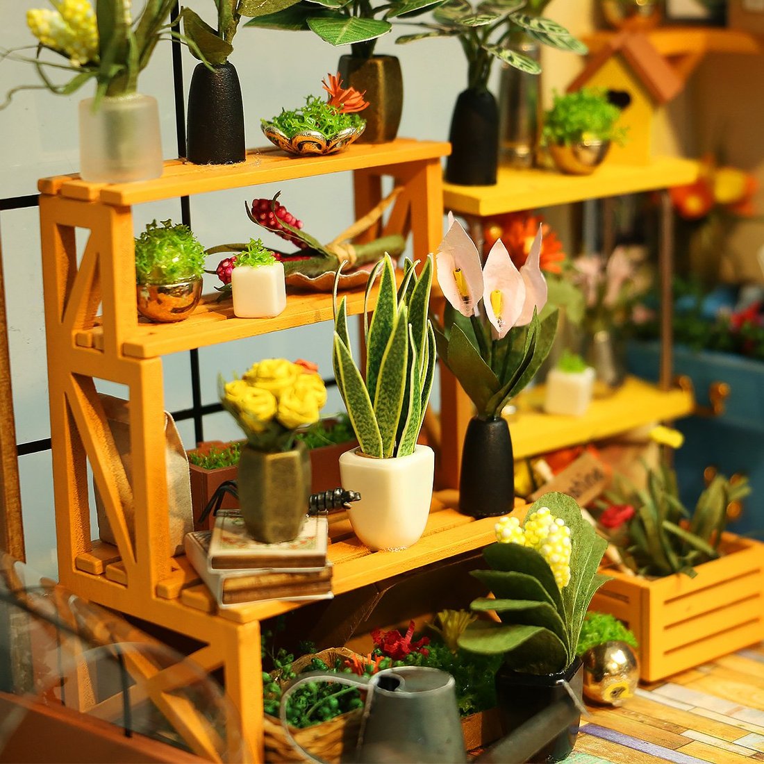 Cathy’s Flower House Miniature House - Avalon - Plants, Gifts & Antiques