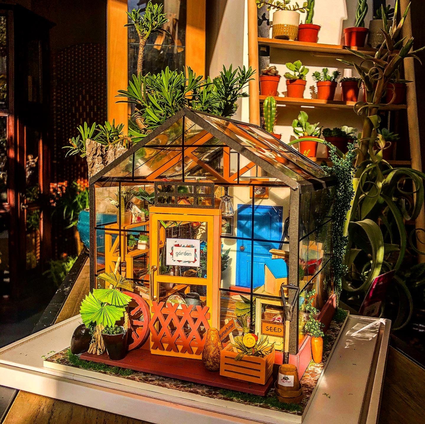 Cathy’s Flower House Miniature House - Avalon - Plants, Gifts & Antiques