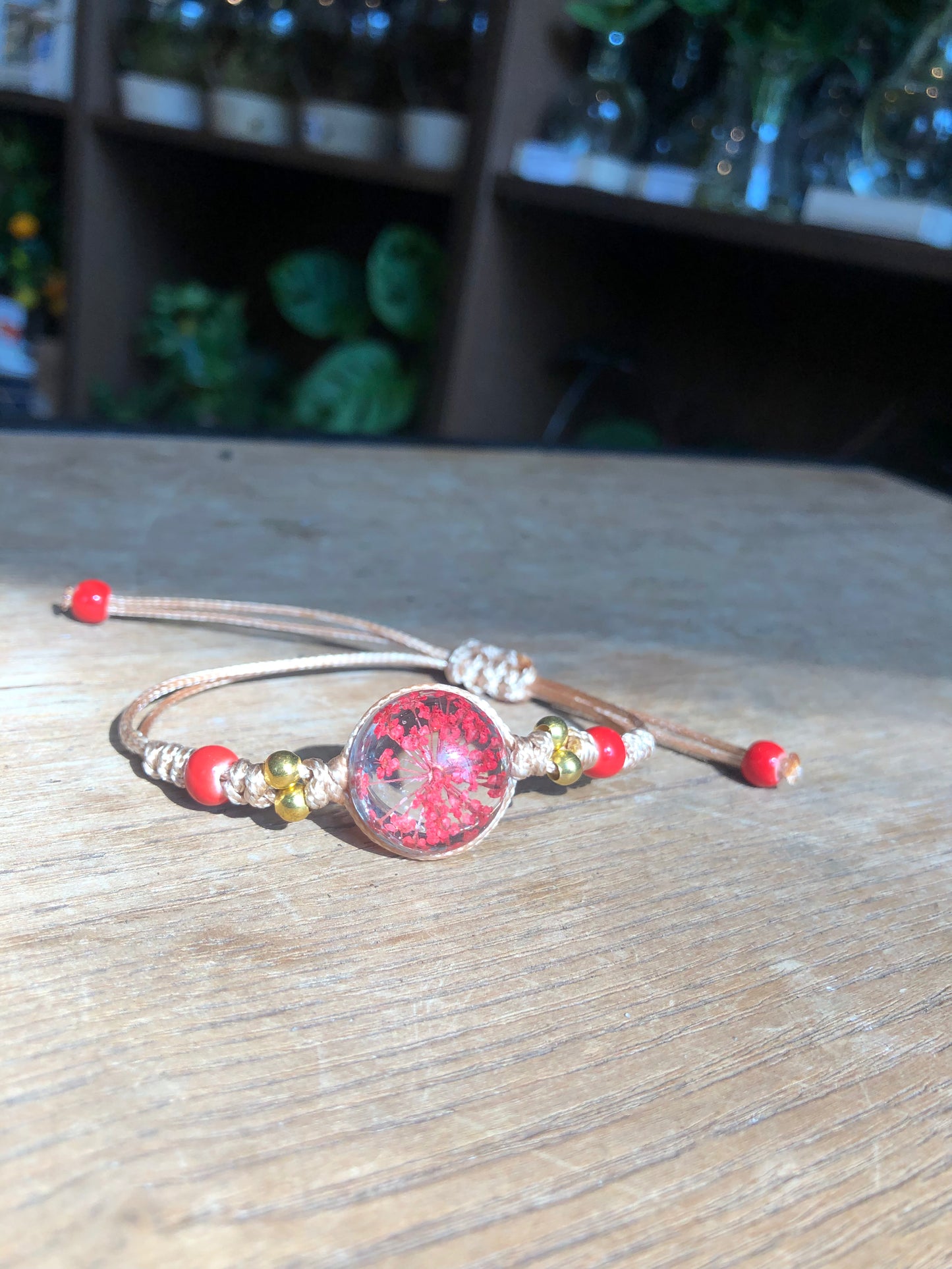 Real Dried Flowers Bracelet - Avalon - Plants, Gifts & Antiques