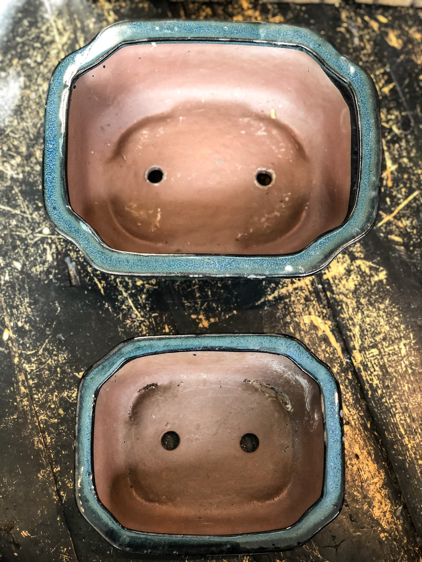 Bonsai Pot - Glazed Dark Blue