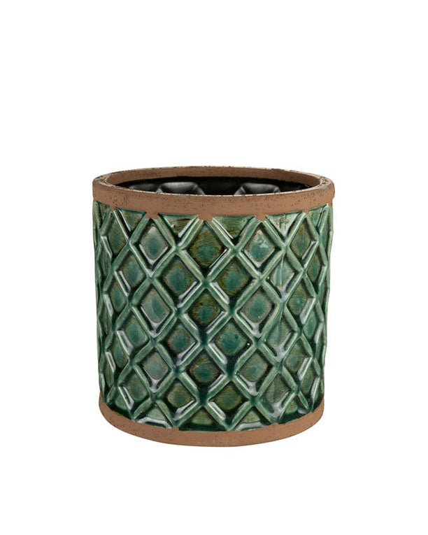 Liam Turquoise Plant Pot D11 H11 by TS Collection