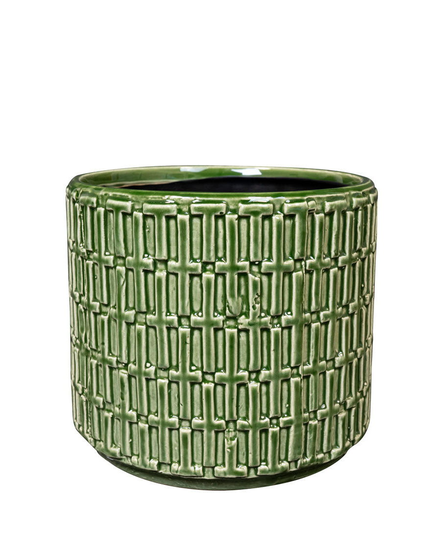 Floor Green Plant Pot D17 H15 by TS Collection