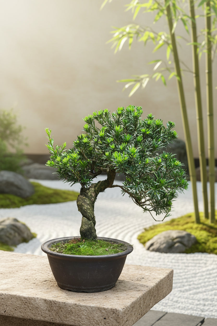 Buddhist Pine (Podocarpus Bonsai)