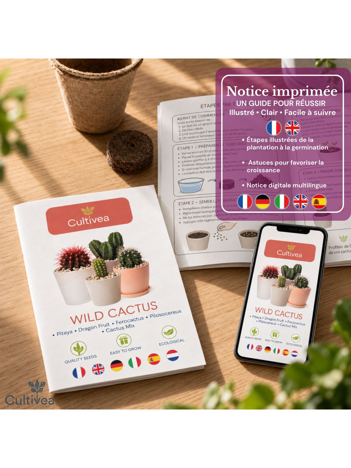 Cultivea Mini Edible Flower Growing Kit product image 4