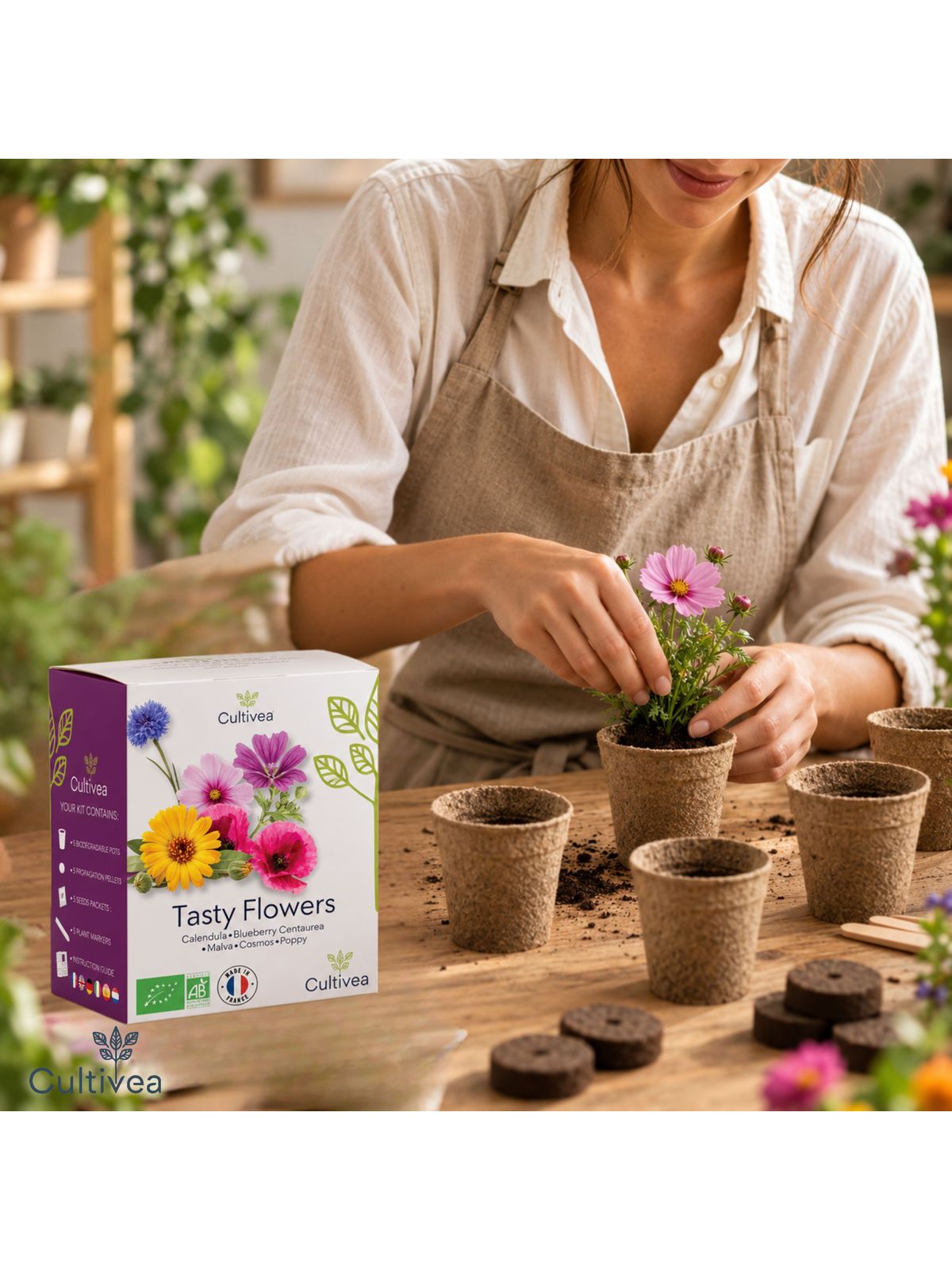 Cultivea Mini Edible Flower Growing Kit product image 5