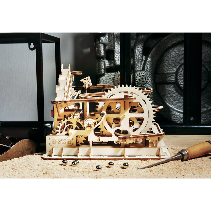 Marble Run waterwheel coaster Set Wooden 3D puzzle - Avalon - Plants, Gifts & Antiques