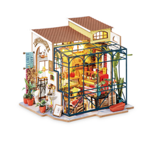 Load image into Gallery viewer, Emily’s Flower Shop/ Flowerist Green House - DIY Miniture House Kit - Avalon - Plants, Gifts &amp; Antiques
