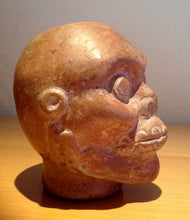 Laad afbeelding in Galerijviewer, Pre-Columbian Moche portait cup in the form of a skull - 13 cm - 400 - 600 A.D. Peru - Avalon - Plants, Gifts &amp; Antiques
