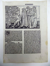 Lade das Bild in den Galerie-Viewer, Ludolphus de Saxonia - lnunabula leaf with very large woodcut and woodcut initial - Jesus, Parable of the Workers at the Vineyard, Wine - Boeke ghehiete dat boec van Jhesus Leven - 1488 - Avalon - Plants, Gifts &amp; Antiques
