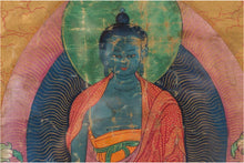 Load image into Gallery viewer, Rare 18th century Thangka depicting the Medicine Buddha, Bhaiṣajyaguru - Tibet - Avalon - Plants, Gifts &amp; Antiques

