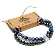 Load image into Gallery viewer, Magnetic Gemstone Bracelet - Sodalite - Avalon - Plants, Gifts &amp; Antiques
