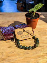 Cargar imagen en el visor de la galería, Gemstone Power Bracelet - Moss Agate - Avalon - Plants, Gifts &amp; Antiques
