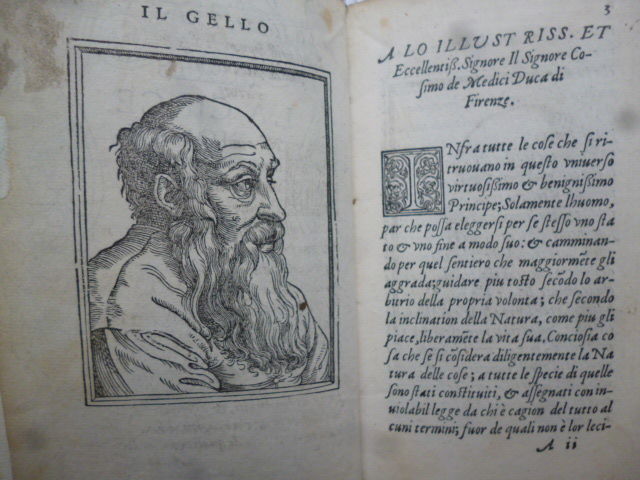 Giovambattista Gelli - La Circe - Italy - 1550 - Avalon - Plants, Gifts & Antiques