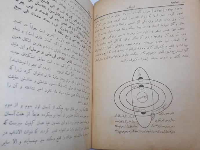 Manuscript on Cosmology; Author and publisher not decrypted - handwritten book in Persian language - no date (1890) - Avalon - Plants, Gifts & Antiques